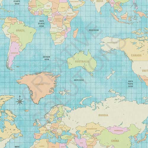 1.102530.1210.655 - World Map Vintage